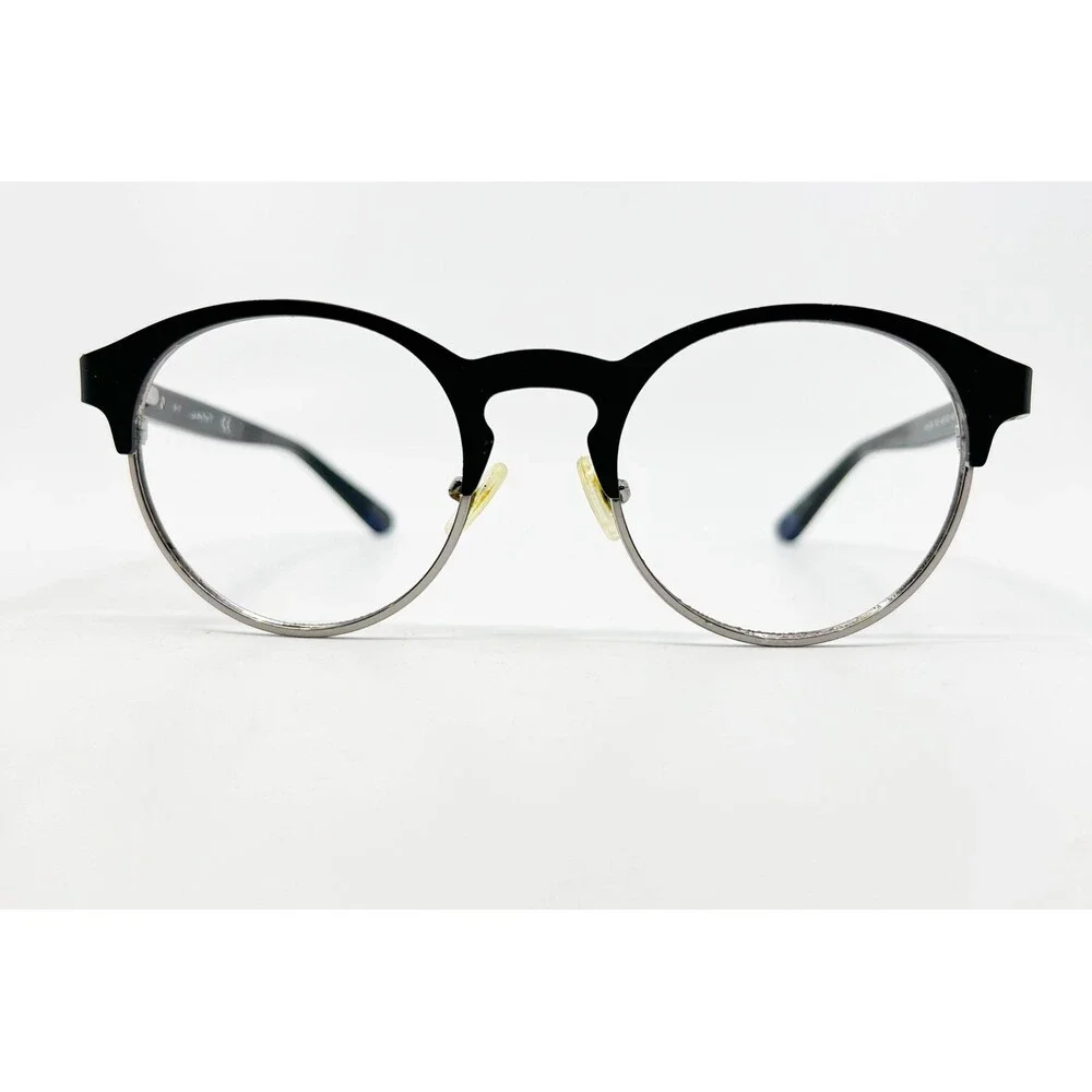 GANT Eyeglasses Unisex Black Silver Round GA3138 002 48-20-140